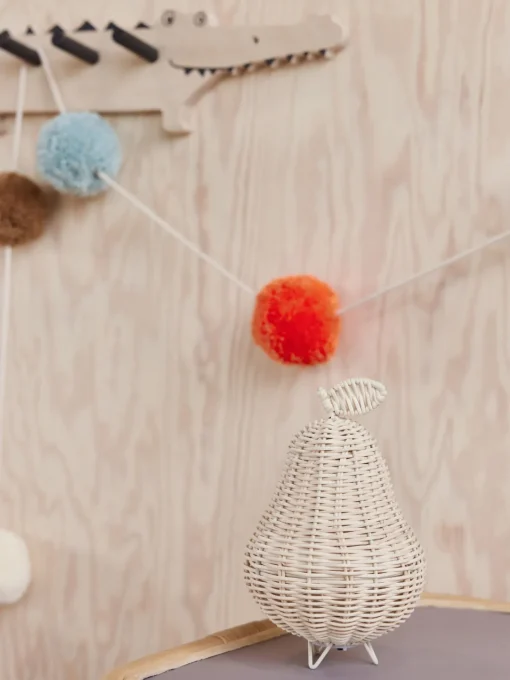 Decoración Infantil|Lámparas Infantiles>Oyoy Living Design Lámpara de mesa artesanal de ratán Pear