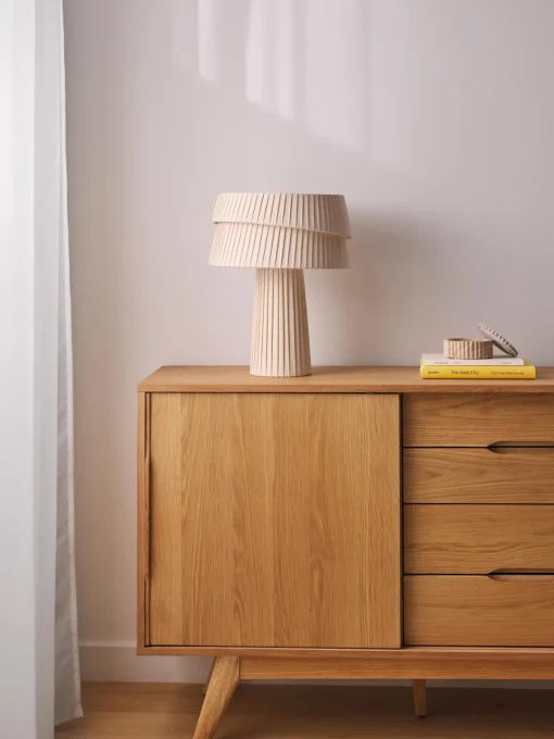 Lámparas De Mesa|Lámparas De Techo>Westwing Collection Lámpara de mesa con pantala asimetrica Nyla