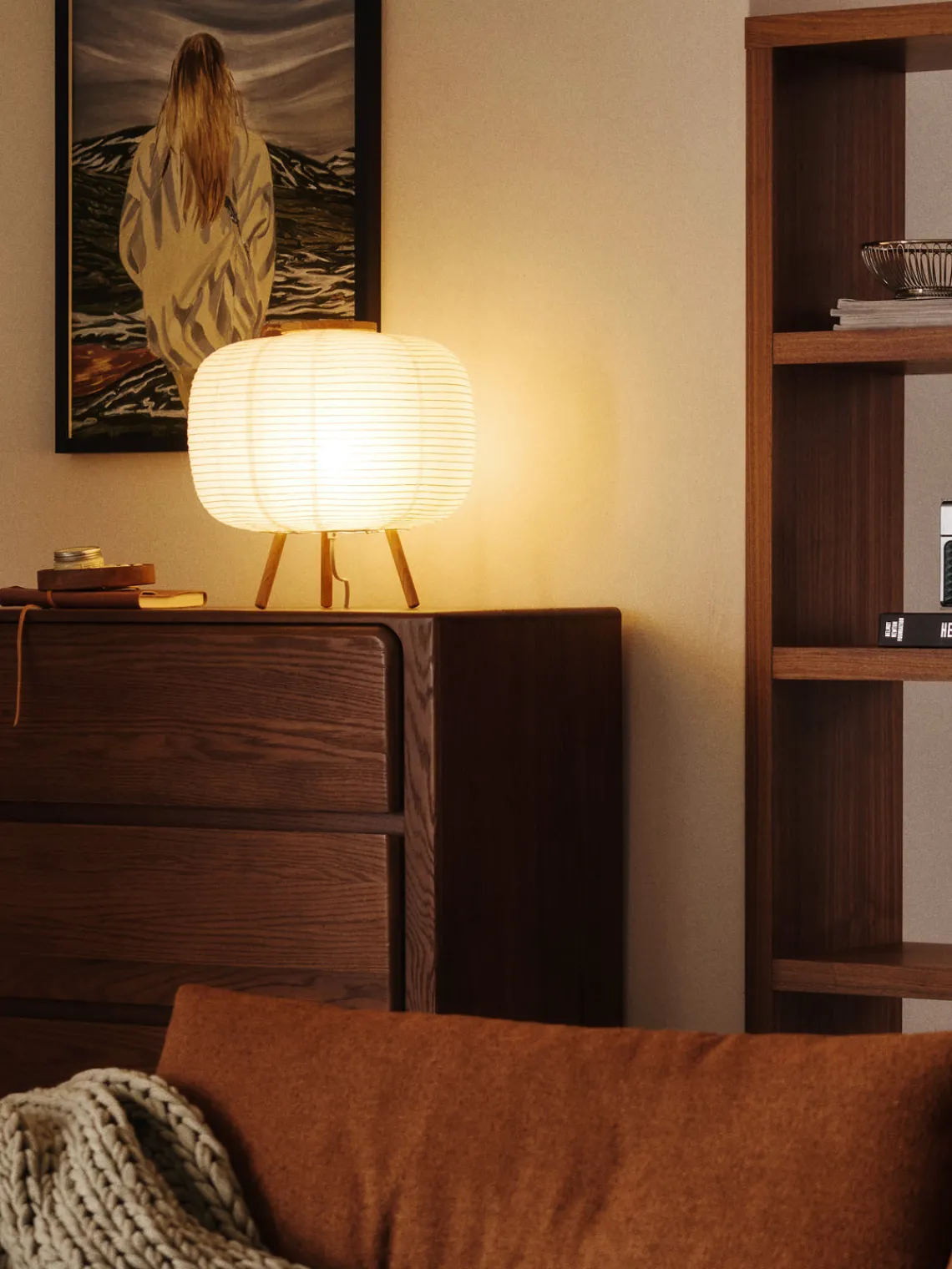 Best Lámpara de mesa de diseño de papel de arroz Misaki Lámparas De Mesa|Lámparas De Techo