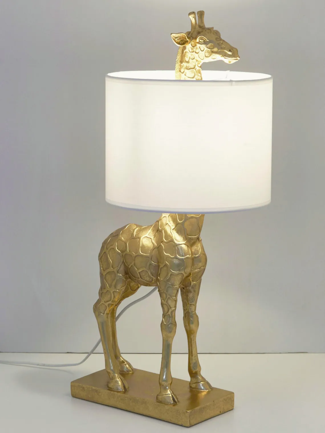 Hot Lámpara de mesa de diseño grande con pantalla de lino Epigaea Lámparas De Mesa|Lámparas De Techo