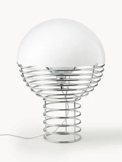Lámparas De Mesa|Lámparas De Techo>Verpan Lámpara de mesa de diseño Verner Panton Wire Plateado, blanco