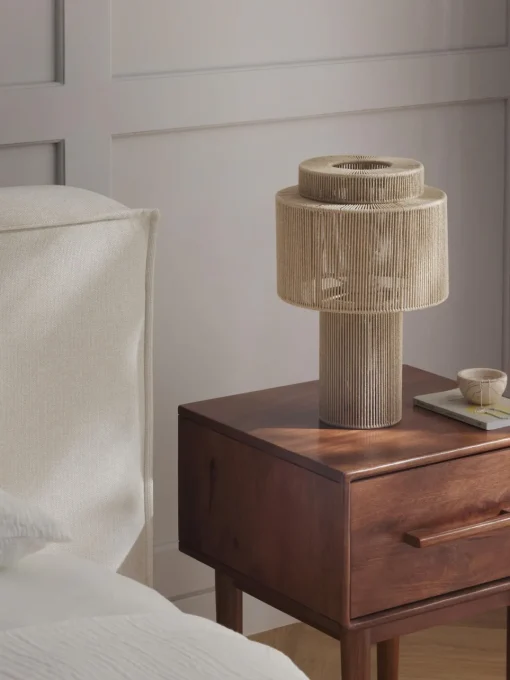 Outlet Lámpara de mesa de lino Lace Lámparas De Mesa|Lámparas De Techo