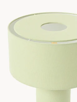 Lámparas De Mesa|Lámparas De Techo></noscript>Westwing Collection Lámpara de mesa de lino Ron Lino verde claro