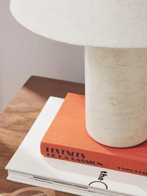 Lámparas De Mesa|Lámparas De Techo>Westwing Collection Lámpara de mesa de mármol Gia Mármol beige