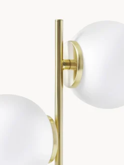 Lámparas De Mesa|Lámparas De Techo></noscript>Westwing Collection Lámpara de mesa de vidrio opalino Atlanta Blanco, dorado
