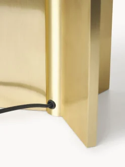 Lámparas De Mesa|Lámparas De Techo></noscript>Westwing Collection Lámpara de mesa de vidrio estriado Emmi Transparente, dorado