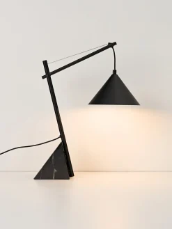 Clearance Lámpara de mesa grande con base de mármol Reyna Lámparas De Mesa|Lámparas De Techo