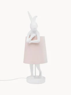 Lámparas De Mesa|Lámparas De Techo>Kare Design Lámpara de mesa grande de diseño Rabbit Blanco, rosa claro