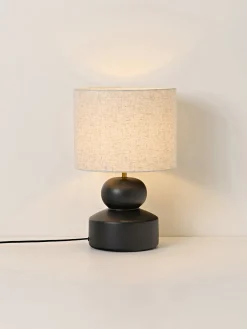 Outlet Lámpara de mesa grande de cerámica Georgina Lámparas De Mesa|Lámparas De Techo