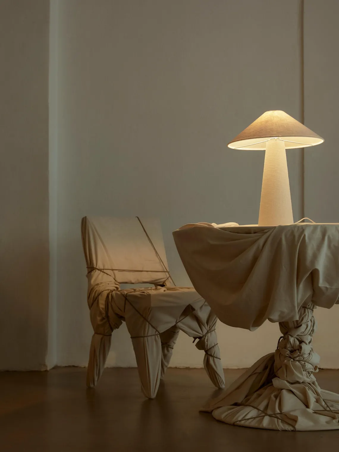 Lámparas De Mesa|Lámparas De Techo>Westwing Collection Lámpara de mesa grande de lino Ilena