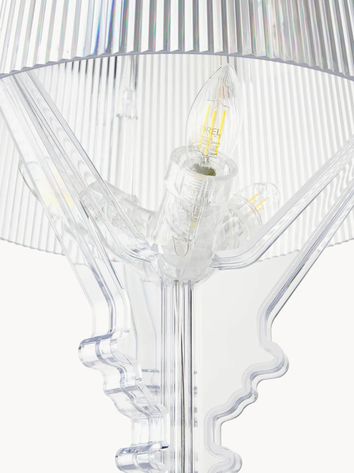 Lámparas De Mesa|Lámparas De Techo>Kartell Lámpara de mesa grande regulable de diseño Bourgie Transparente
