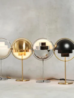 Lámparas De Mesa|Lámparas De Techo></noscript>GUBI Lámpara de mesa grande regulable Multi-Lite Plateado brillante