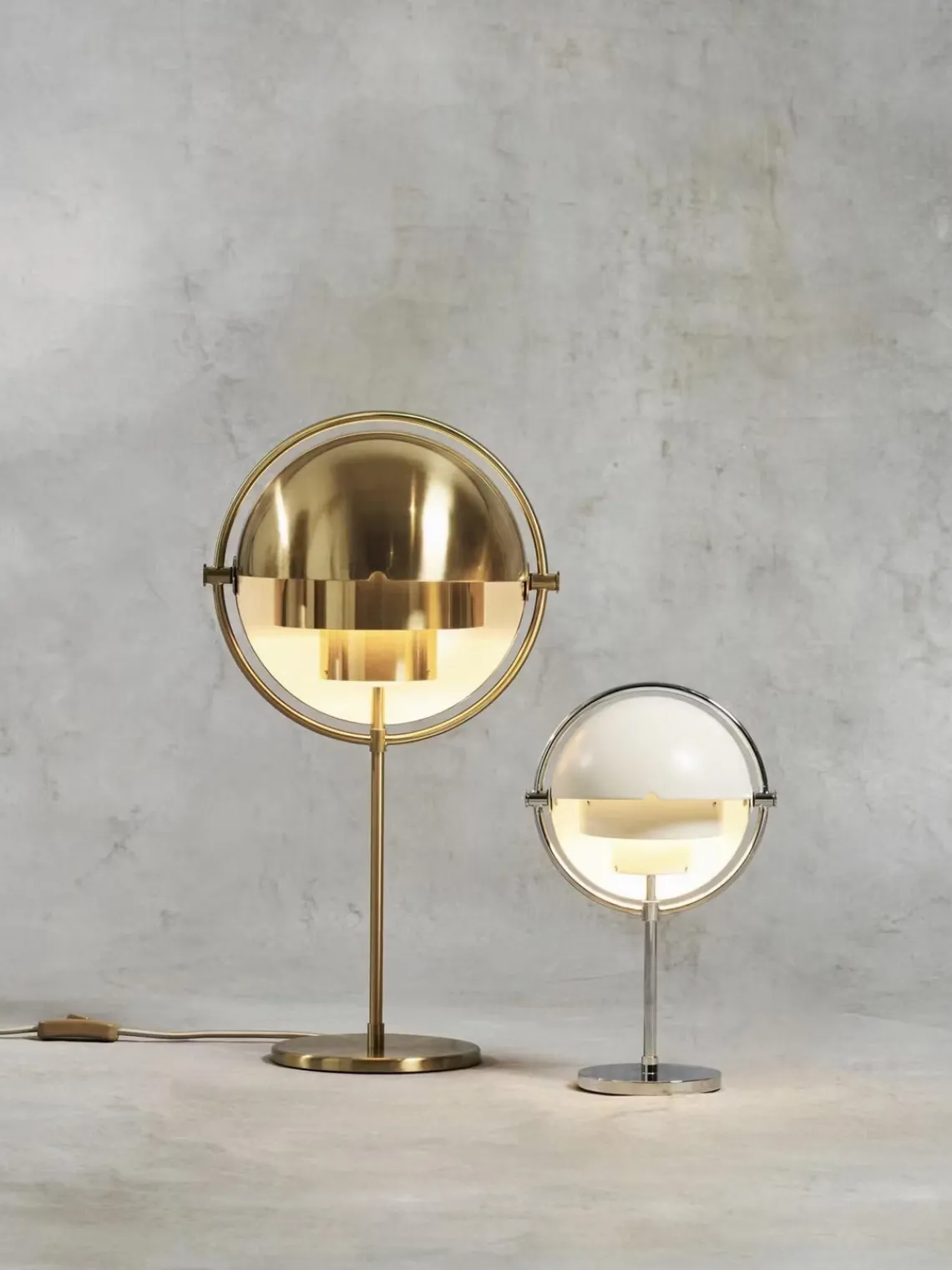 Lámparas De Mesa|Lámparas De Techo>GUBI Lámpara de mesa grande regulable Multi-Lite Dorado brillante