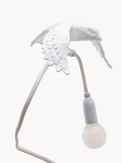 Lámparas De Mesa|Lámparas De Techo></noscript>SELETTI Lámpara de mesa grande regulable con pinza Sparrow Blanco mate