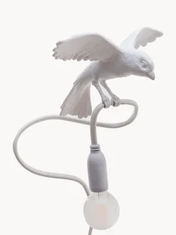 Lámparas De Mesa|Lámparas De Techo></noscript>SELETTI Lámpara de mesa grande regulable con pinza Sparrow Blanco mate