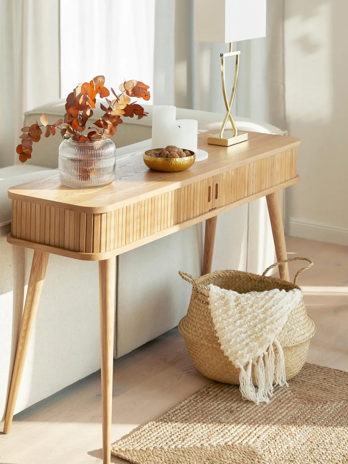 Lámparas De Mesa|Lámparas De Techo>Westwing Collection Lámpara de mesa grande Vanessa Dorado, blanco