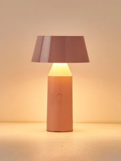 Lámparas De Mesa|Lámparas De Techo>Marset Lámpara de mesa LED con pantalla ajustable regulable Bicoca, pórtatil Rosa claro brillante, blanco Off White