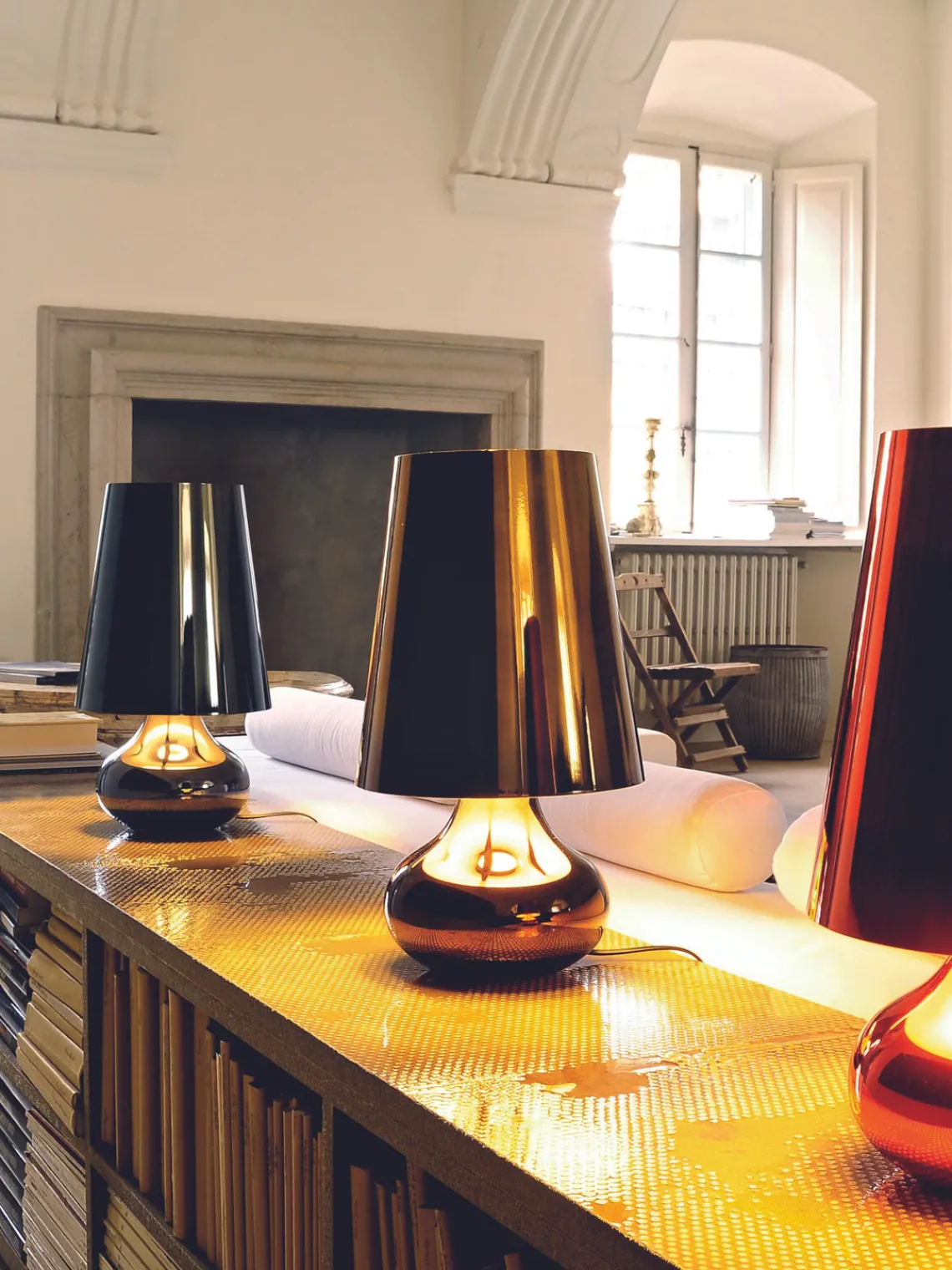 Lámparas De Mesa|Lámparas De Techo>Kartell Lámpara de mesa LED de diseño Cindy Dorado