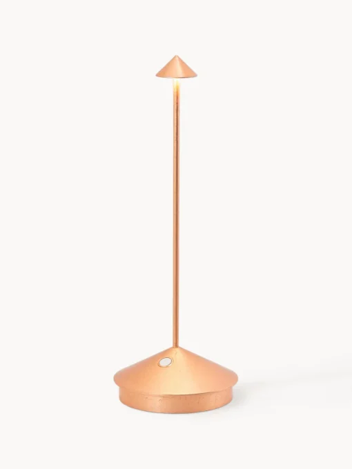 Lámparas De Mesa De Exterior|Lámparas De Techo>Zafferano Lámpara de mesa LED móvil pequeña Pina, regulable Cobrizo