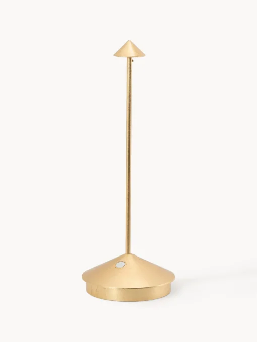 Lámparas De Mesa De Exterior|Lámparas De Mesa De Exterior>Zafferano Lámpara de mesa LED móvil pequeña Pina, regulable Dorado
