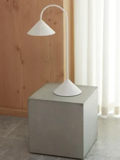 Lámparas De Mesa De Exterior|Lámparas De Mesa></noscript>Frandsen Lámpara de mesa LED para exterior regulable Grasp, pórtatil Blanco mate