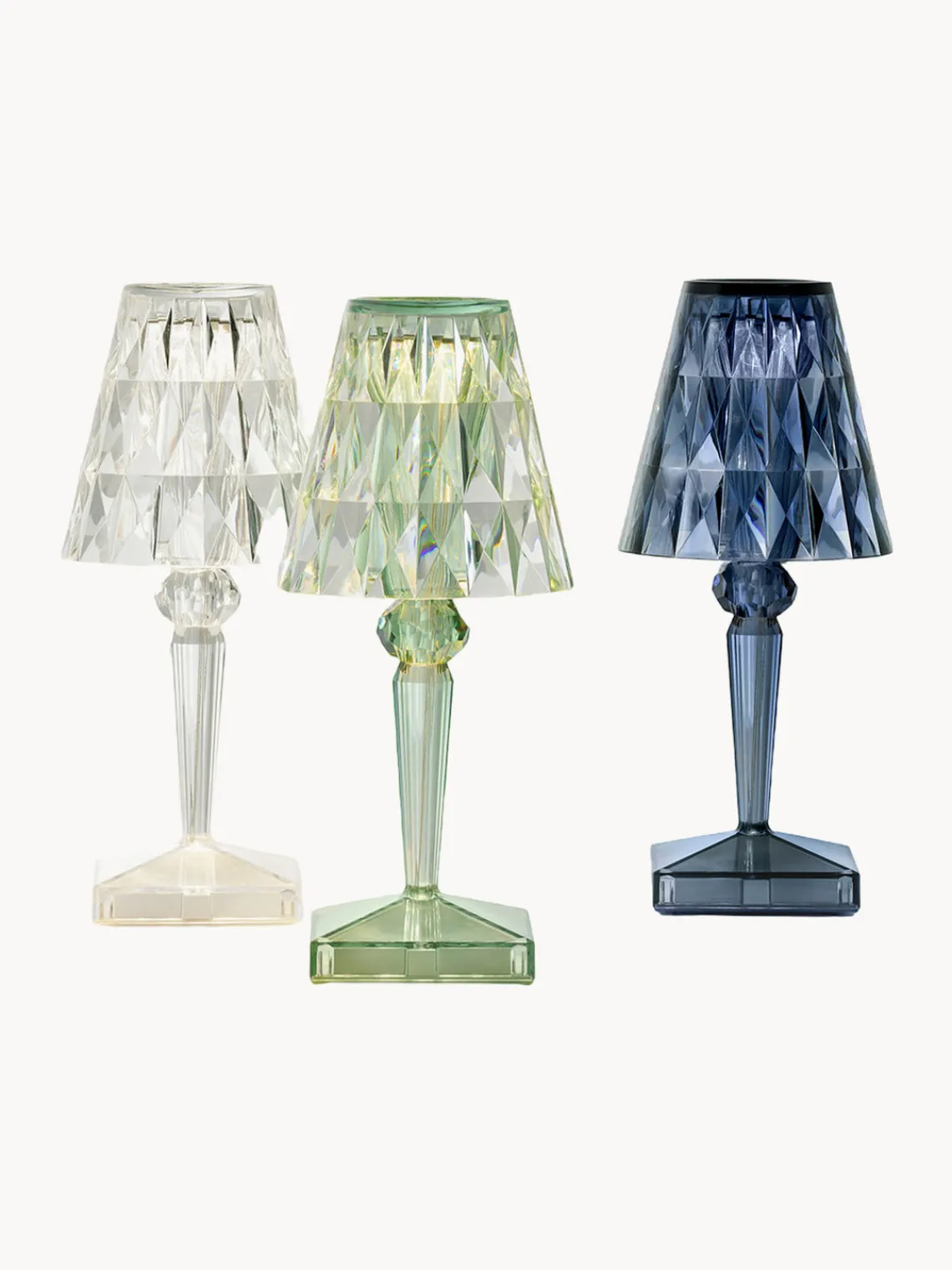 Lámparas De Mesa|Lámparas De Techo>Kartell Lámpara de mesa LED para exterior Battery, 30 cm Transparente