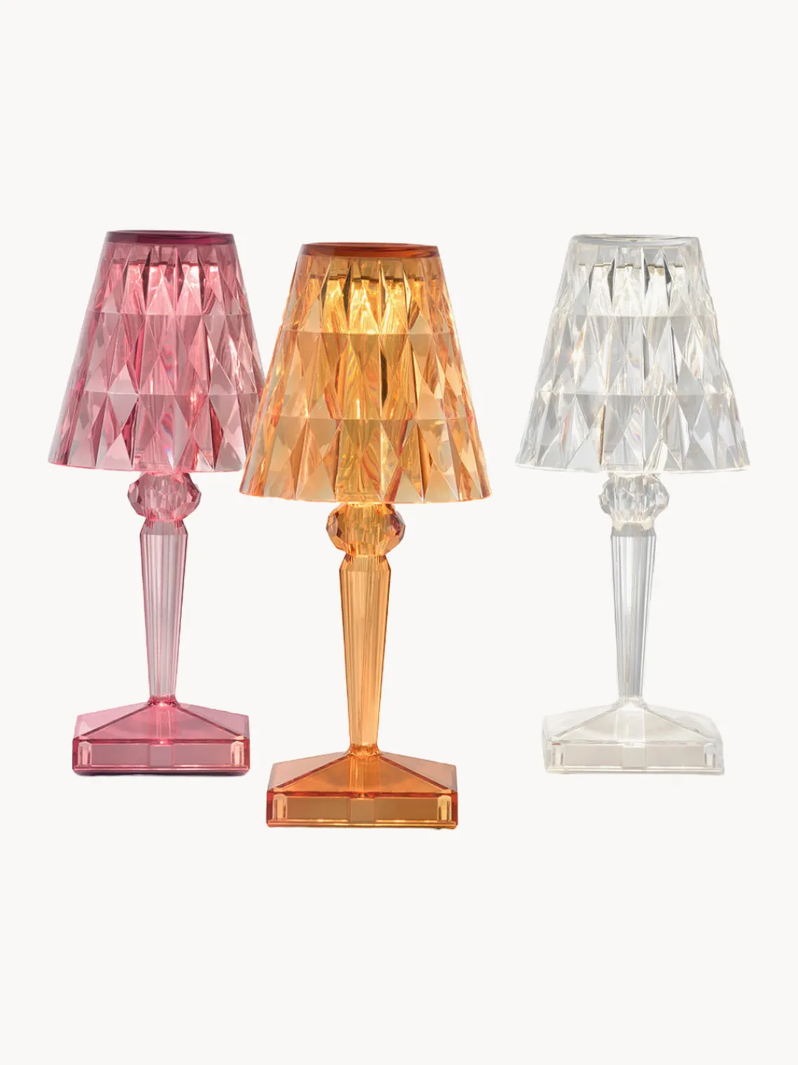 Lámparas De Mesa|Lámparas De Techo>Kartell Lámpara de mesa LED para exterior Battery, 30 cm Transparente