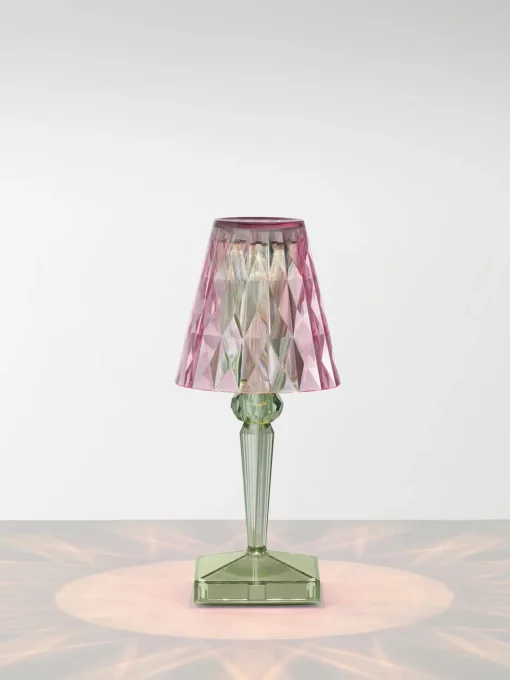 Lámparas De Mesa|Lámparas De Techo>Kartell Lámpara de mesa LED para exterior Battery, 30 cm Rosa oscuro, verde salvia