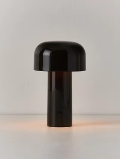 Lámparas De Mesa|Lámparas De Techo></noscript>Flos Lámpara de mesa LED pequeña regulable Bellhop, portátil Marrón oscuro brillante