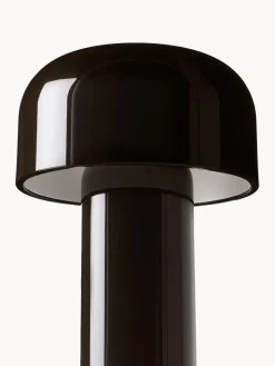 Lámparas De Mesa|Lámparas De Techo></noscript>Flos Lámpara de mesa LED pequeña regulable Bellhop, portátil Marrón oscuro brillante