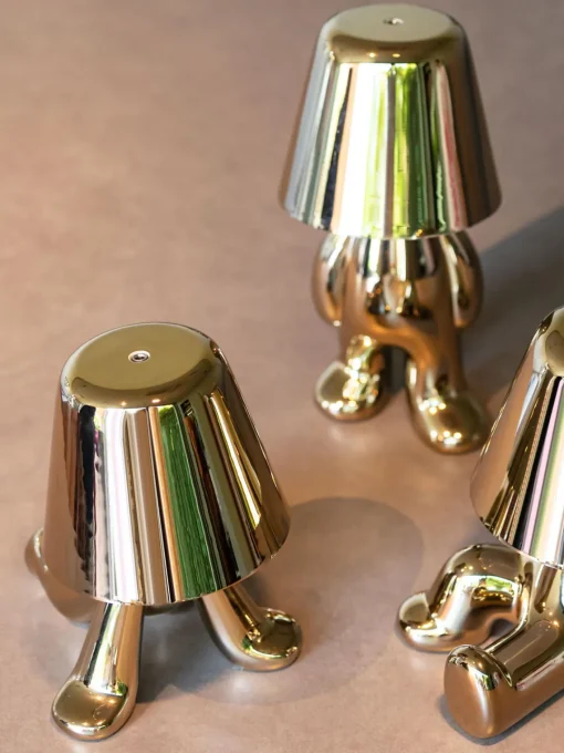 Sale Lámpara de mesa LED pequeña regulable Golden Brothers Bob Lámparas De Mesa|Lámparas De Techo