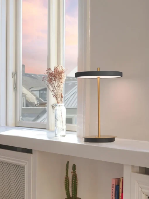 Lámparas De Mesa|Lámparas De Techo>UMAGE Lámpara de mesa LED pequeña regulable Asteria Gris antracita, dorado