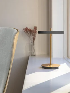 Lámparas De Mesa|Lámparas De Techo></noscript>UMAGE Lámpara de mesa LED pequeña regulable Asteria Gris antracita, dorado
