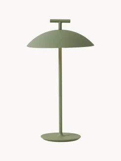 Lámparas De Mesa De Exterior|Lámparas De Techo></noscript>Kartell Lámpara de mesa LED regulable Mini Geen-a, portátil Verde salvia