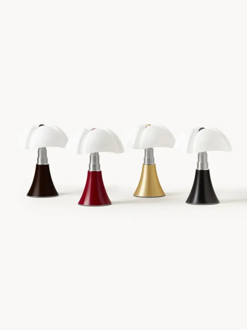 Lámparas De Mesa|Lámparas De Techo>Martinelli Luce Lámpara de mesa LED regulable Pipistrello, portátil Marrón oscuro mate