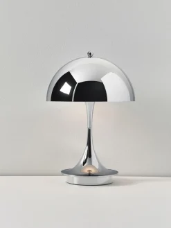 Online Lámpara de mesa LED regulable Panthella de diseño Verner Panton, 24 cm, portátil Lámparas De Mesa|Lámparas De Techo
