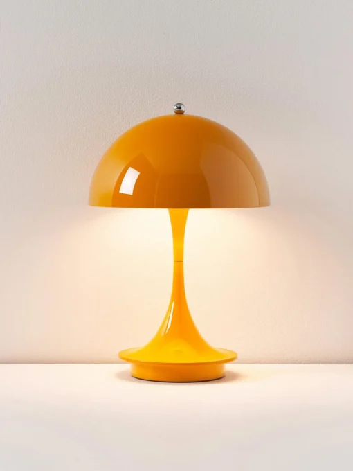 Lámparas De Mesa De Exterior|Lámparas De Mesa>Louis Poulsen Lámpara de mesa LED regulable Panthella 160, diseño Verner Panton Plástico naranja