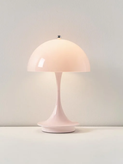 New Lámpara de mesa LED regulable Panthella de diseño Verner Panton, 24 cm, portátil Lámparas De Mesa De Exterior|Lámparas De Mesa