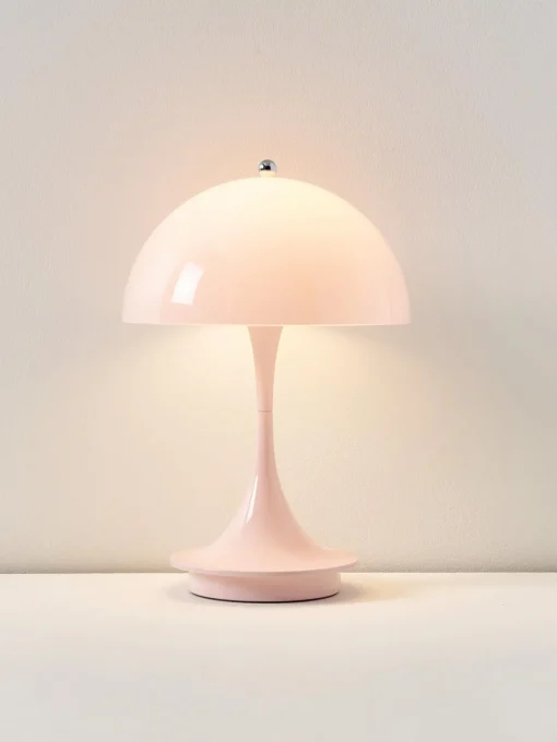 New Lámpara de mesa LED regulable Panthella de diseño Verner Panton, 24 cm, portátil Lámparas De Mesa De Exterior|Lámparas De Mesa