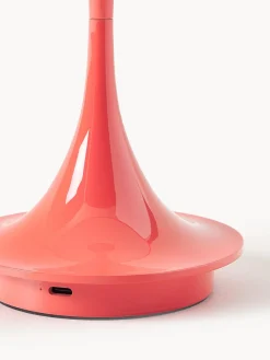 Lámparas De Mesa|Lámparas De Techo></noscript>Louis Poulsen Lámpara de mesa LED regulable Panthella de diseño Verner Panton, 24 cm, portátil Plástico rojo coral