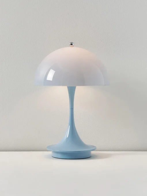 Lámparas De Techo|Lámparas De Mesa>Louis Poulsen Lámpara de mesa LED regulable con temporizador Panthella, 24 cm, portátil Plástico azul claro