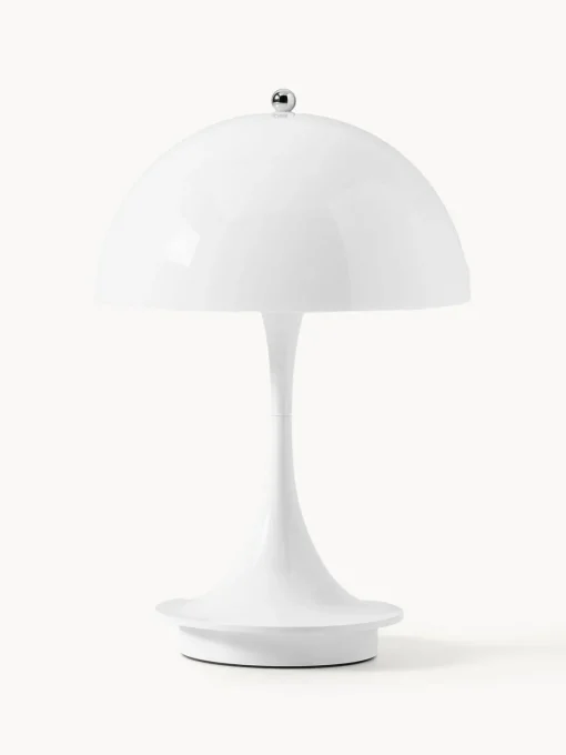 Lámparas De Mesa De Exterior|Lámparas De Mesa>Louis Poulsen Lámpara de mesa LED regulable Panthella de diseño Verner Panton, 24 cm, portátil Plástico blanco