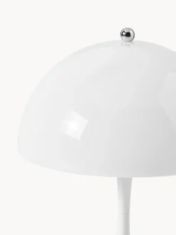 Lámparas De Mesa De Exterior|Lámparas De Mesa></noscript>Louis Poulsen Lámpara de mesa LED regulable Panthella de diseño Verner Panton, 24 cm, portátil Plástico blanco