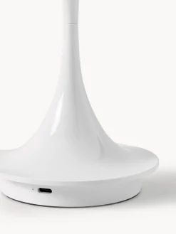 Lámparas De Mesa De Exterior|Lámparas De Mesa></noscript>Louis Poulsen Lámpara de mesa LED regulable Panthella de diseño Verner Panton, 24 cm, portátil Plástico blanco