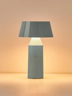 Lámparas De Mesa|Lámparas De Techo>Marset Lámpara de mesa LED regulable Bicoca, portátil, con pantalla ajustable Azul claro brillante, blanco Off White