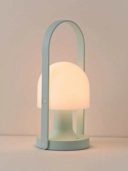 Lámparas De Mesa|Lámparas De Mesa De Exterior>Marset Lámpara de mesa LED regulable Followme, con pantalla orientable Blanco, turquesa