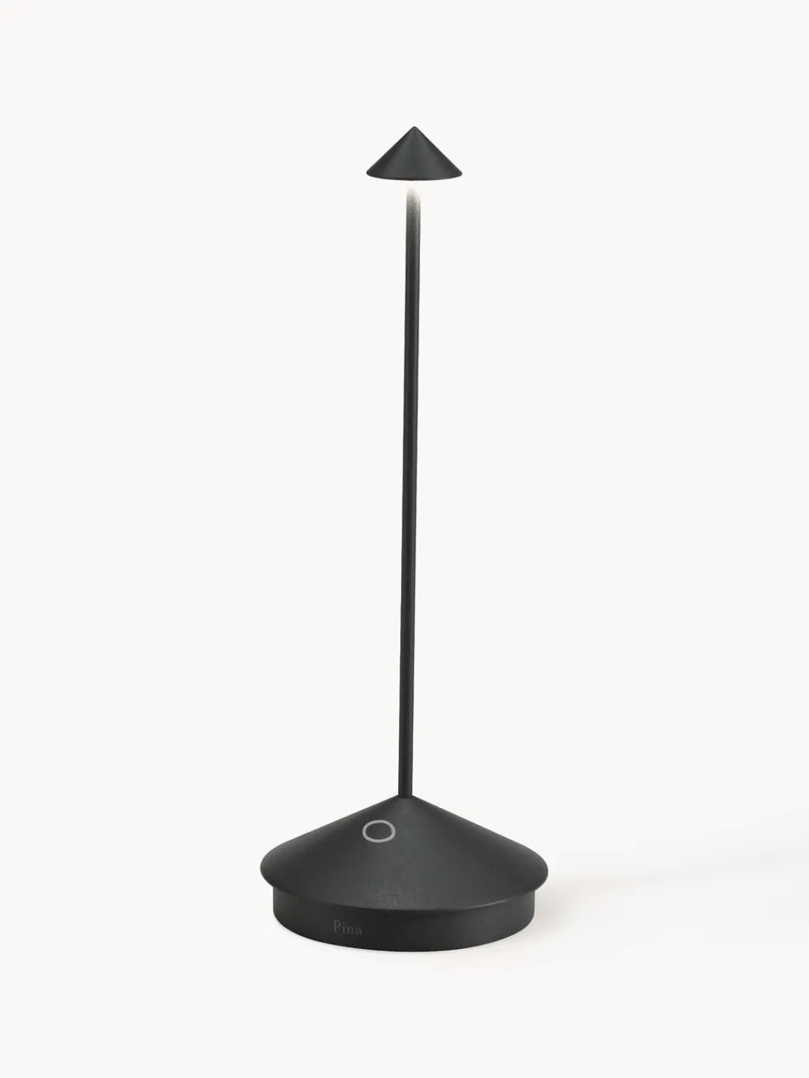 Lámparas De Mesa De Exterior|Lámparas De Techo>Zafferano Lámpara de mesa LED regulable pequeña Pina Pro, portátil Negro