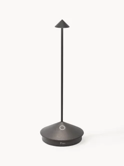 Lámparas De Mesa De Exterior|Lámparas De Techo>Zafferano Lámpara de mesa LED regulable pequeña Pina Pro, portátil Gris antracita