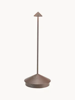 Lámparas De Mesa De Exterior|Lámparas De Mesa De Exterior>Zafferano Lámpara de mesa LED regulable pequeña Pina Pro, portátil Marrón