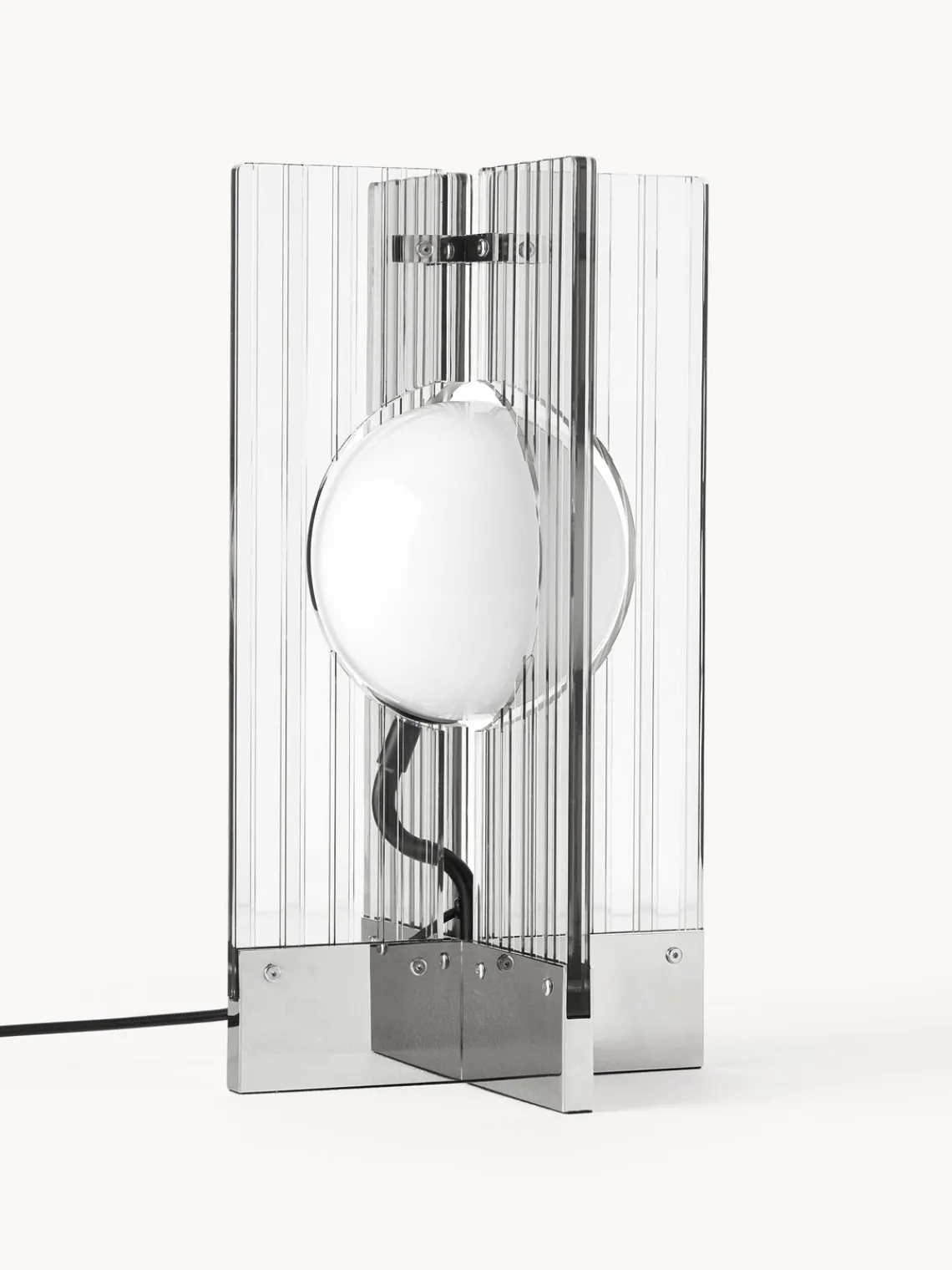 Lámparas De Mesa|Lámparas De Techo>Westwing Collection Lámpara de mesa Mills Gris claro, plateado